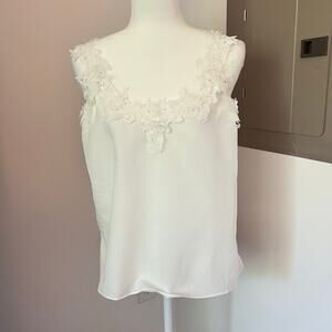 Cami NYC White Lace Chels Cami Top NWT size small